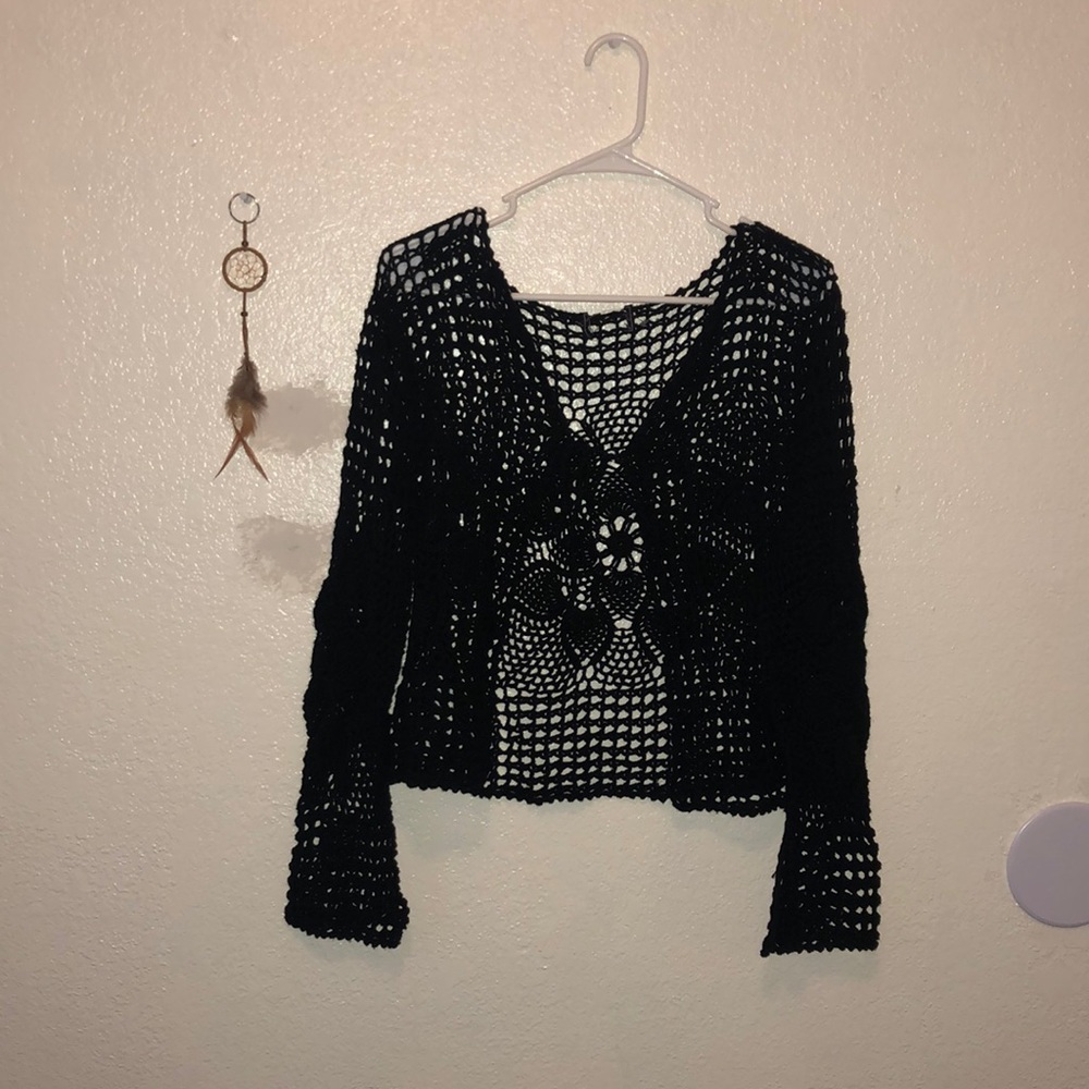 70s hippie cardigan